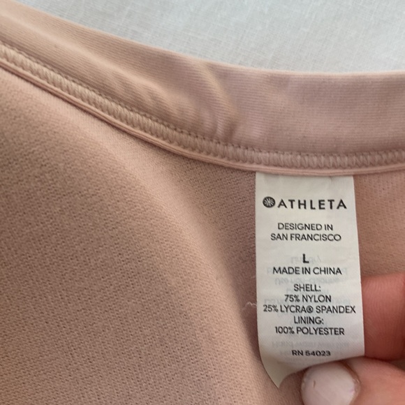 Athleta women’s light pink push-up bikini top, adjustable straps, size L - Picture 9 of 13